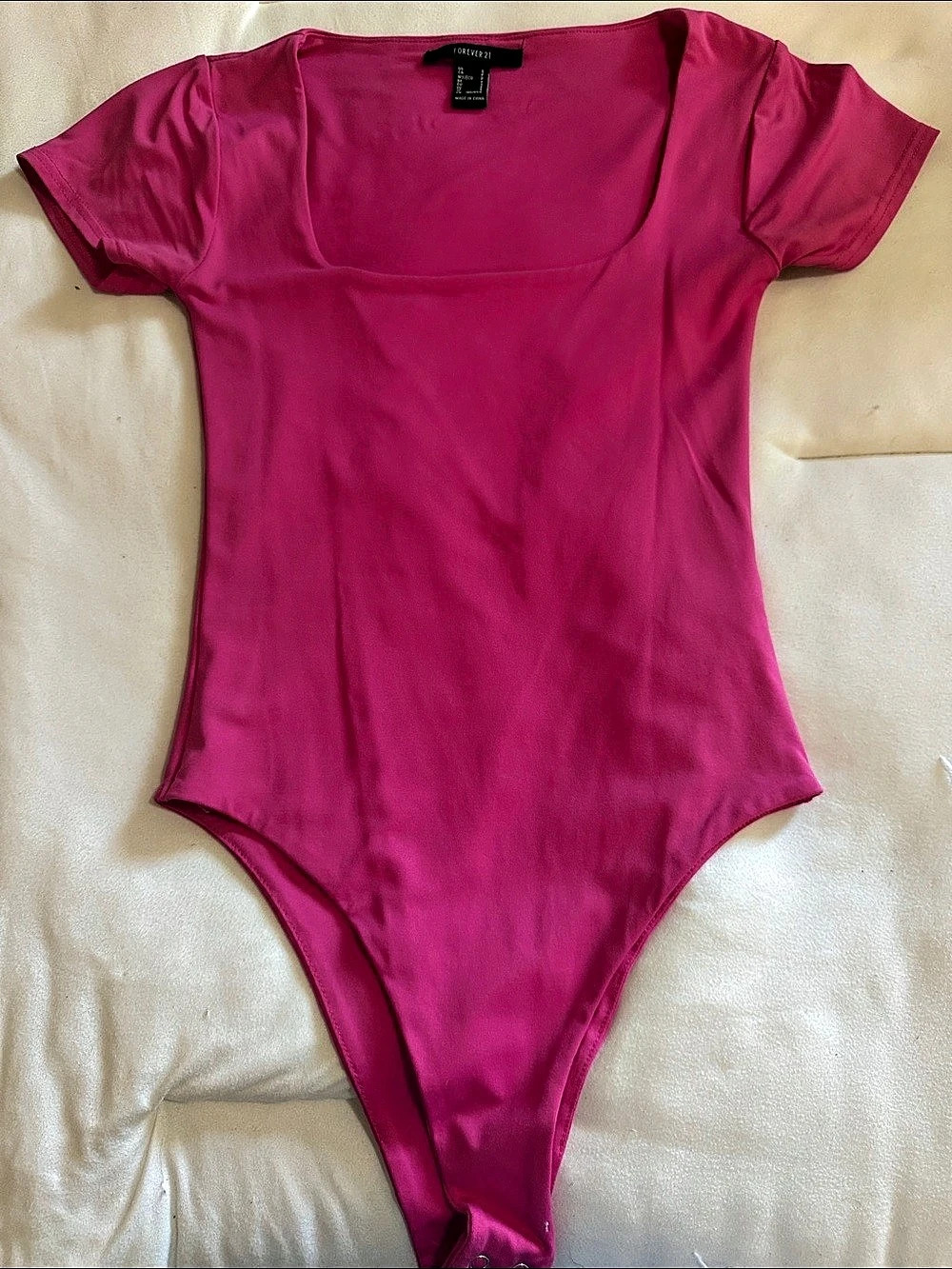 Forever 21 Pink Short Sleeve Bodysuit